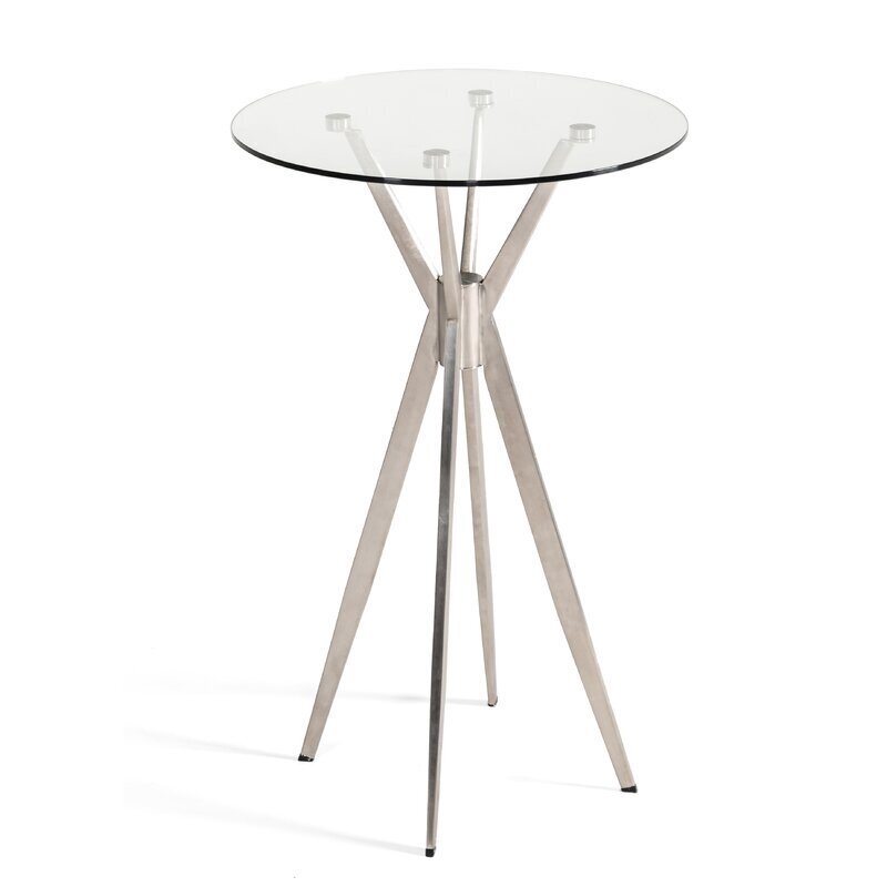Round Stainless Steel Bar Table