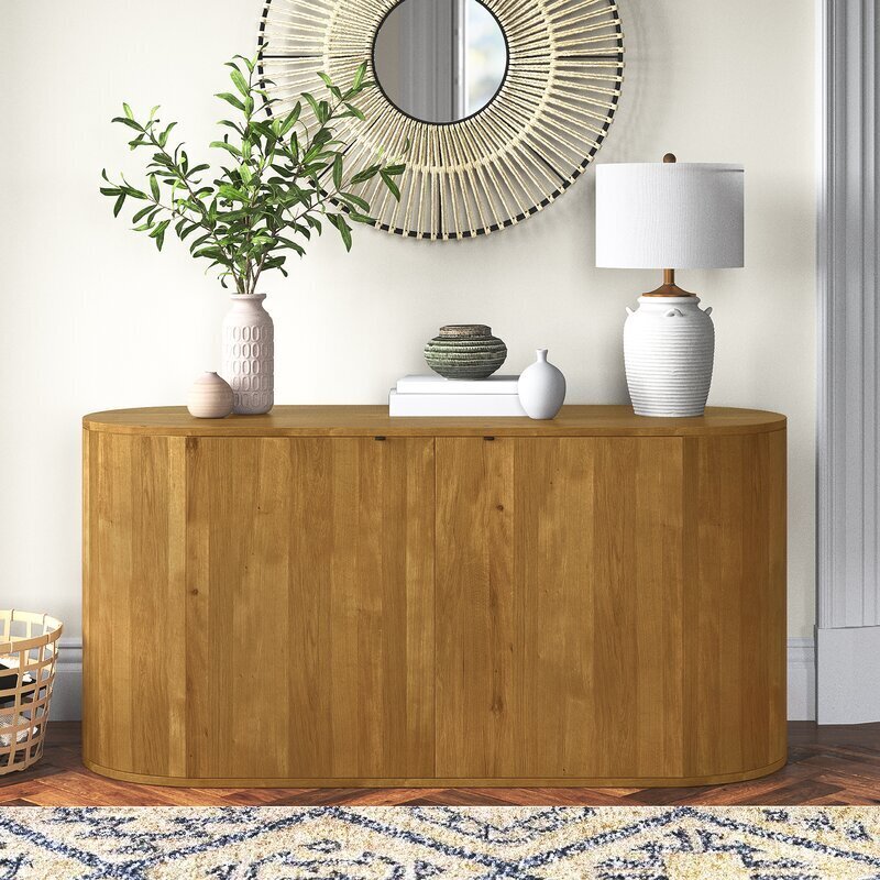 Rounded Minimalistic Sideboard and Buffet