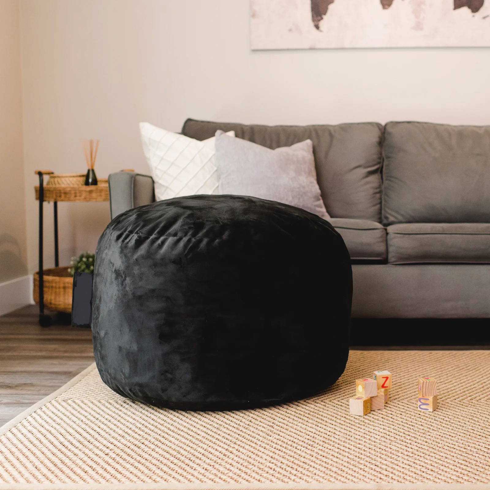 Rounded Polyester Bean Bag