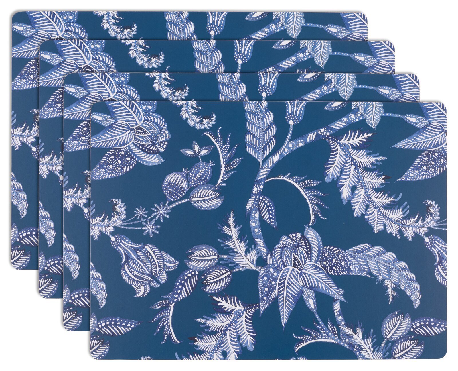 Royal Blue Floral Placemats