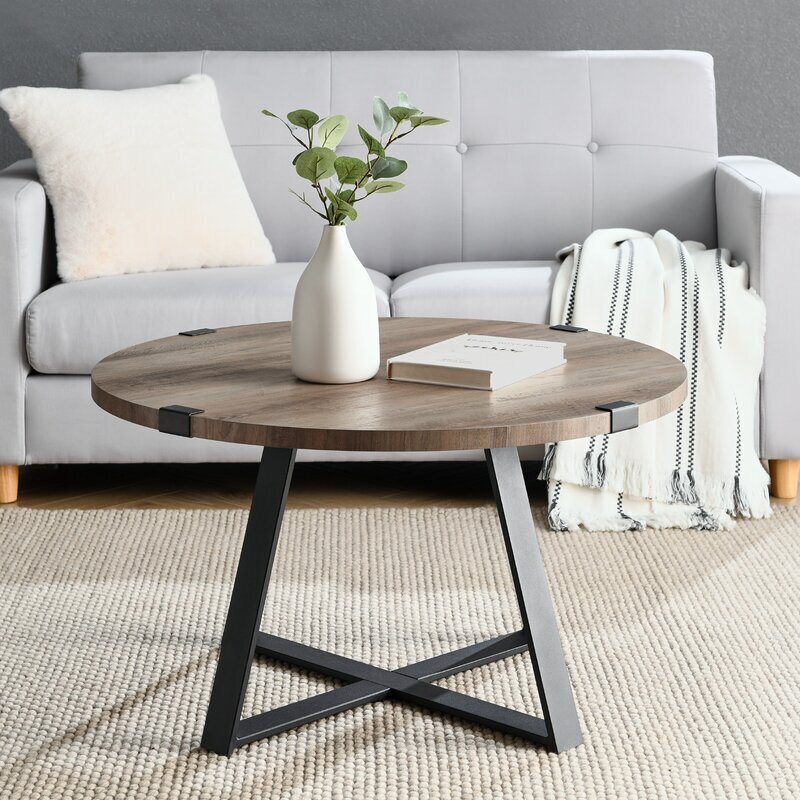 Round Industrial Coffee Table - Ideas on Foter