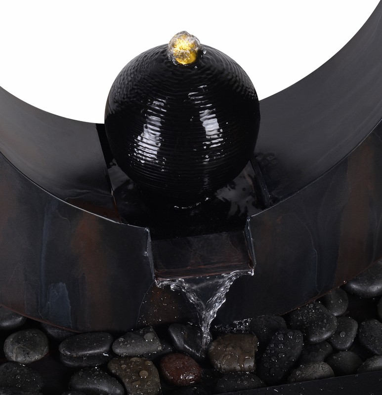 Russel Metal Fountain with Light