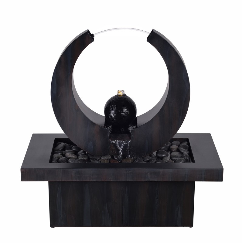 Russel Metal Fountain with Light