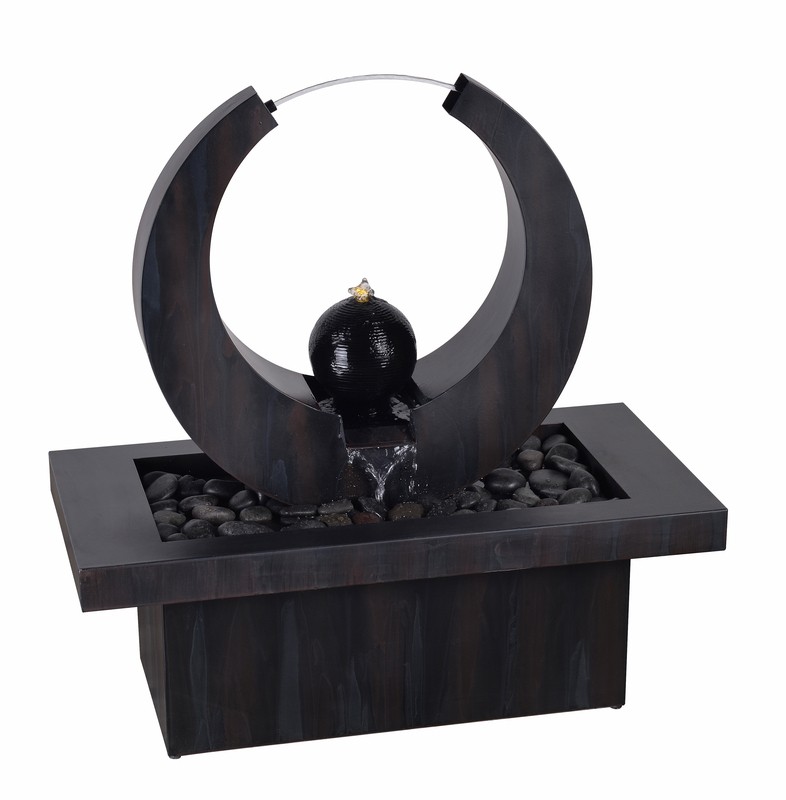Russel Metal Fountain with Light