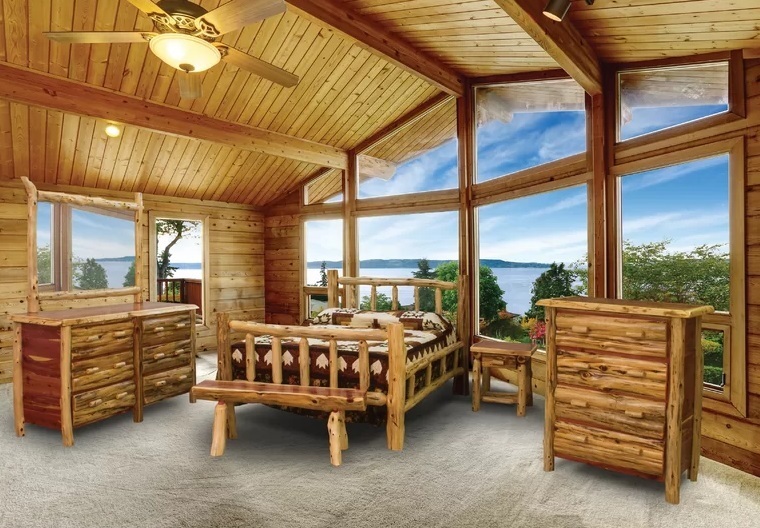 Rustic Cedar Bedroom Set