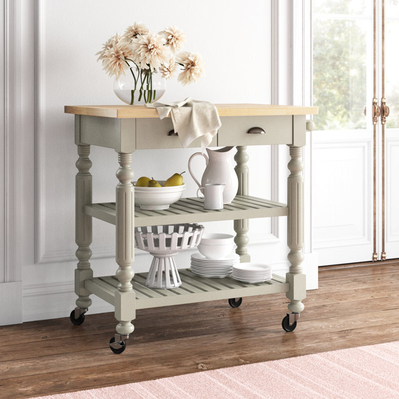 Rustic French Country Microwave Cart