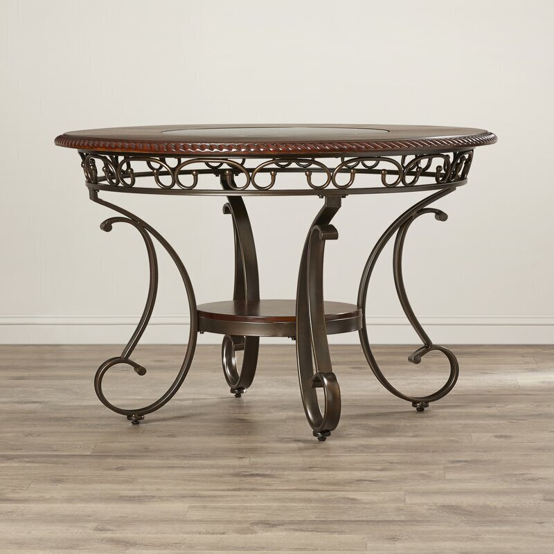 Rustic Iron Kitchen Table
