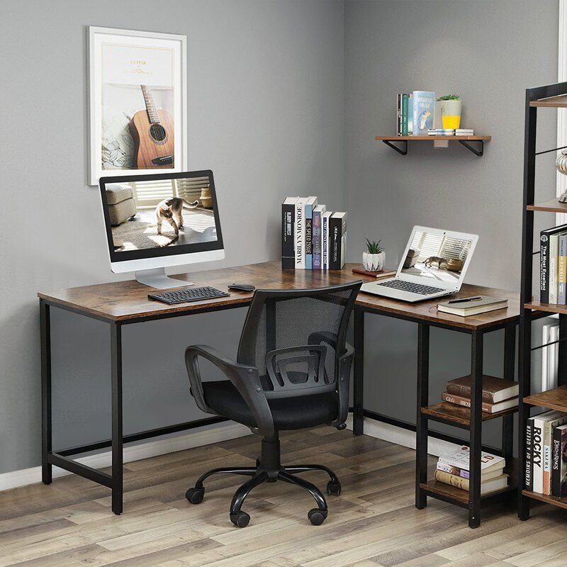 Rustic L Shaped Desk for Writing