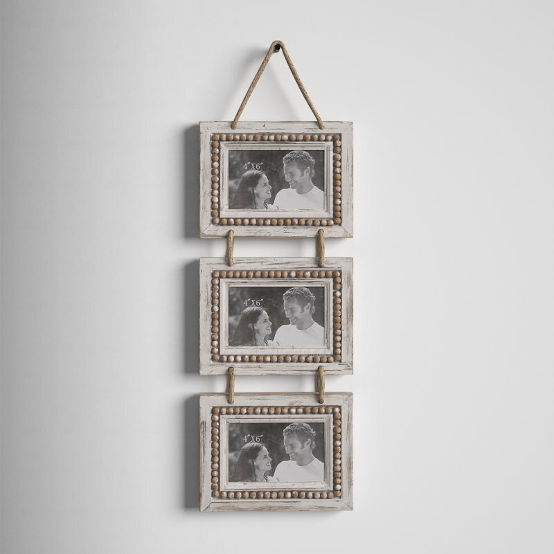 Rustic ladder family picture frame