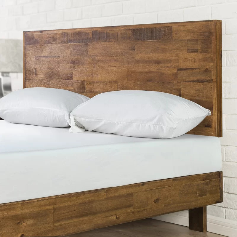 Rustic low profile king bed