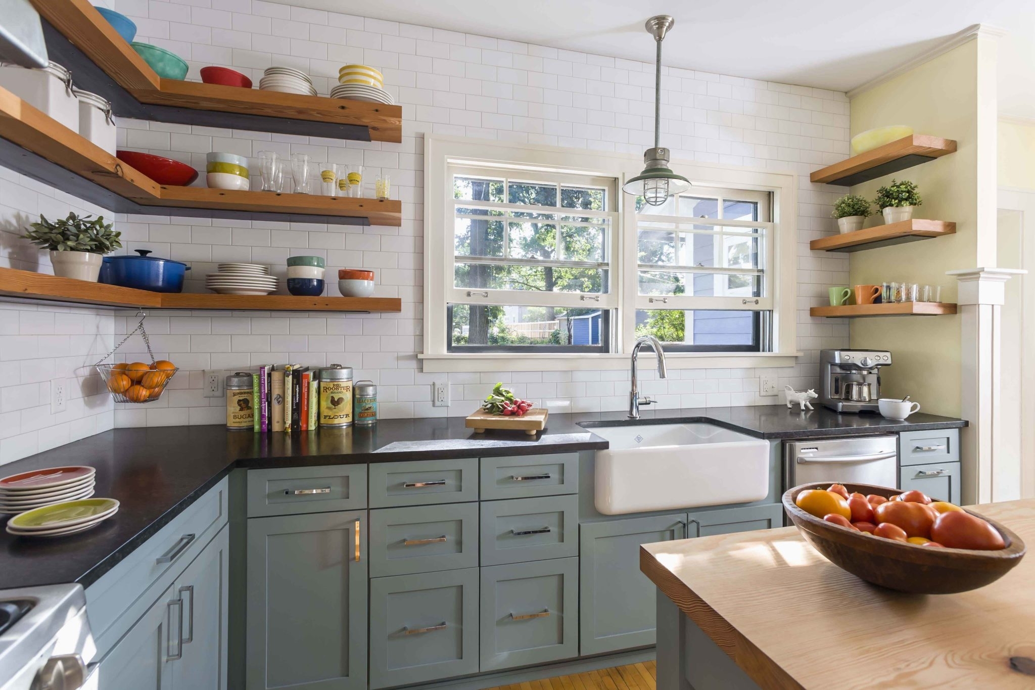 Open Shelving Cabinets: Which Is Better? Laurysen Kitchen Design ...