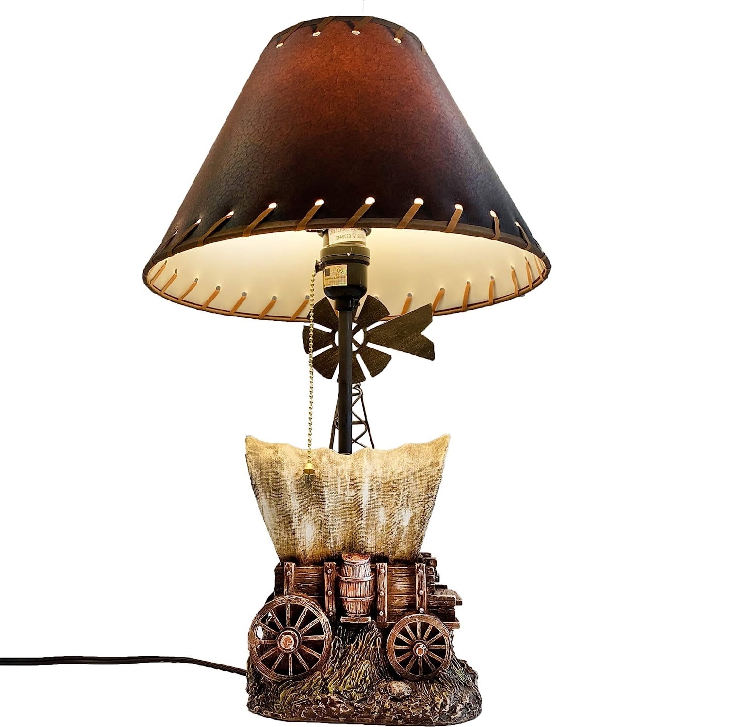 Rustic Wagon Lamp