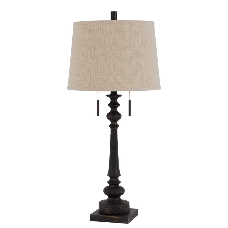 Rustic Wrought Iron Table Lamp
