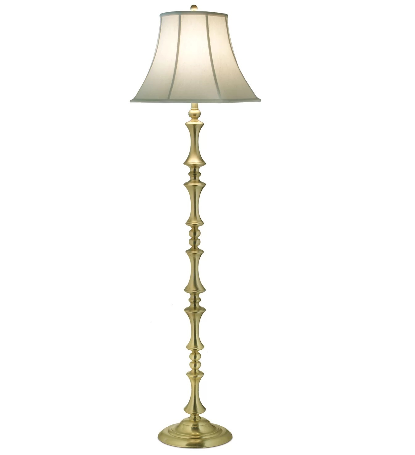Satin Stiffel Brass Floor Lamp