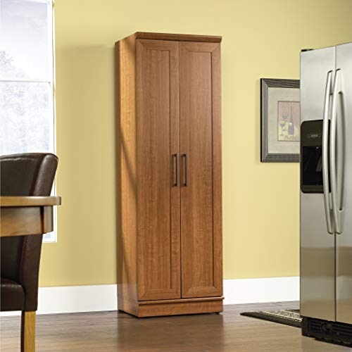 Sauder HomePlus Storage Cabinet, Sienna Oak finish