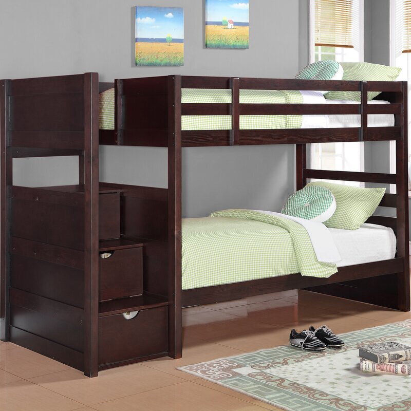 Saving Space Bunk Bed With Stairs