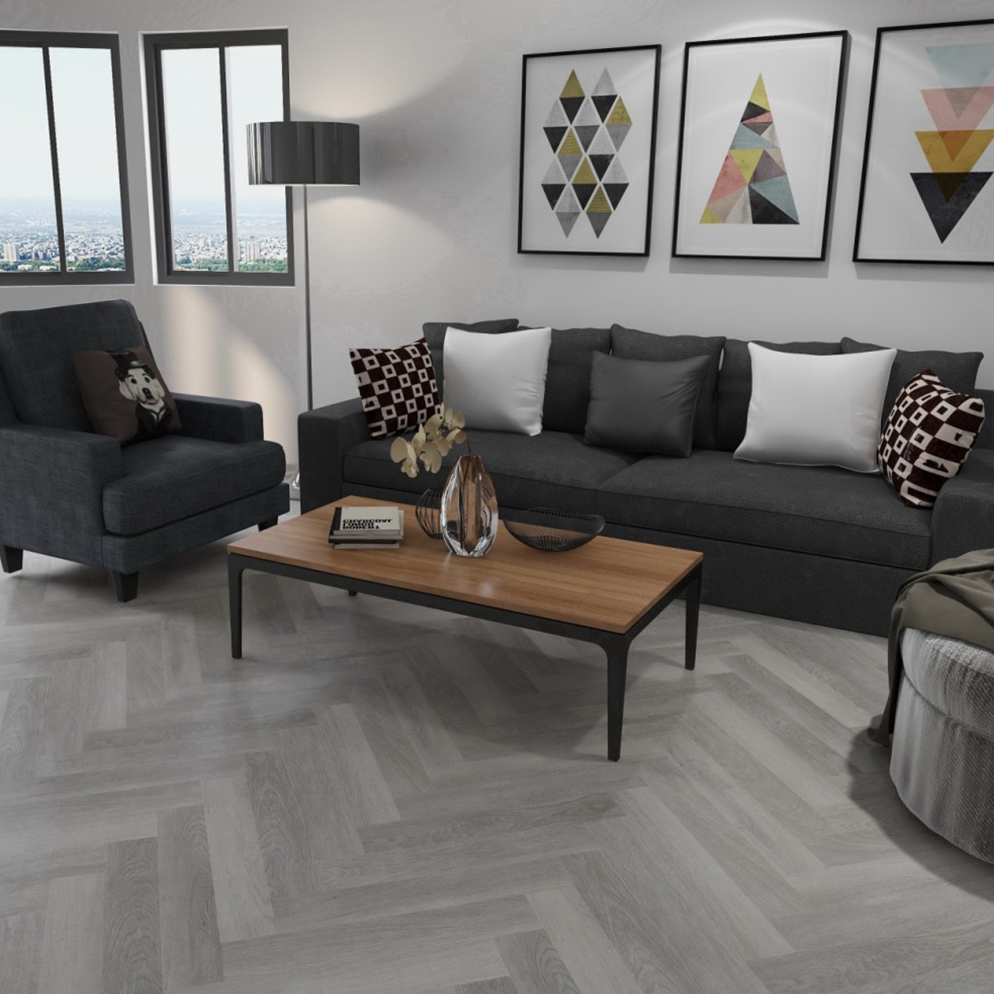30 Gray Flooring Living Room Ideas For