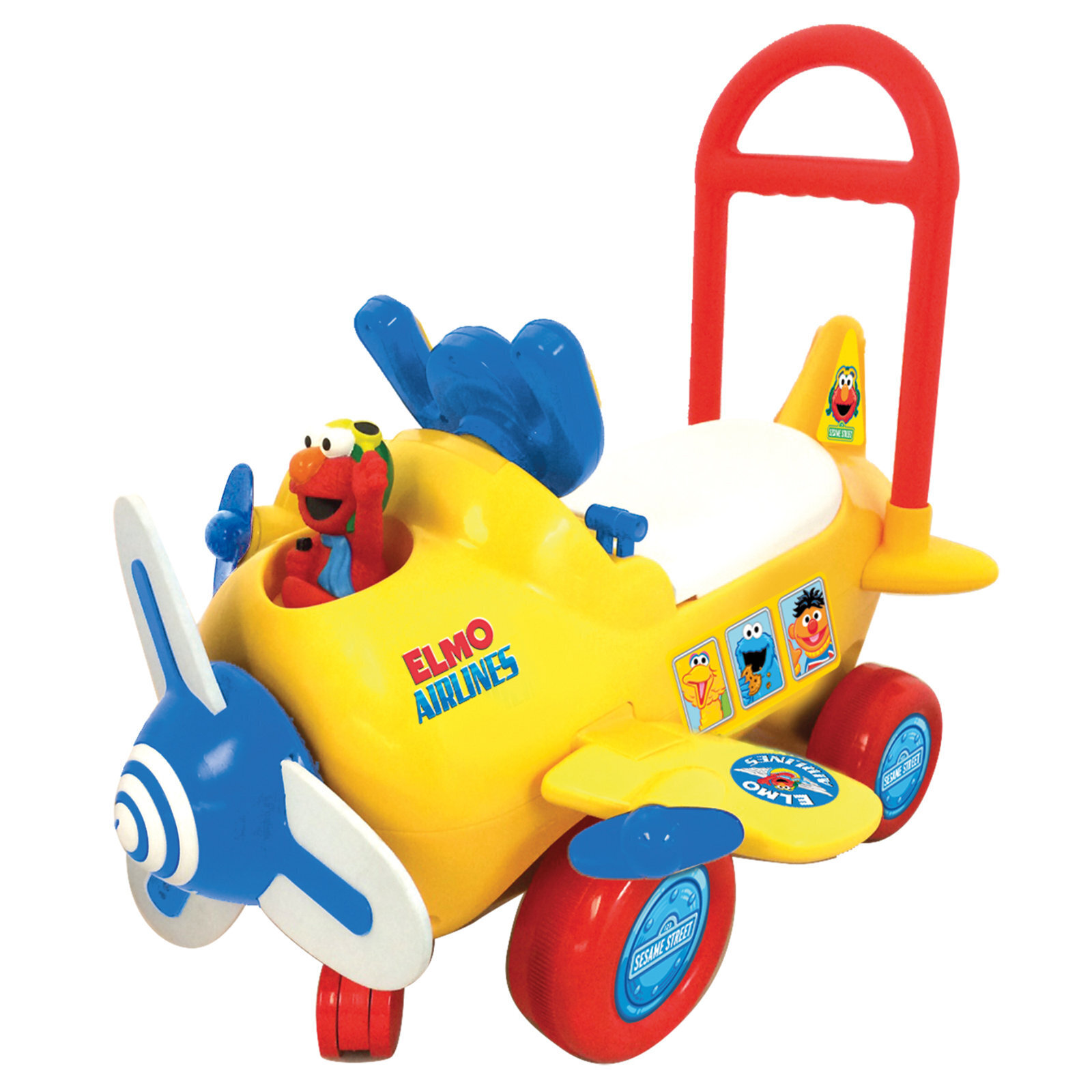 Sesame Street Pushable Airplane Ride On Toy