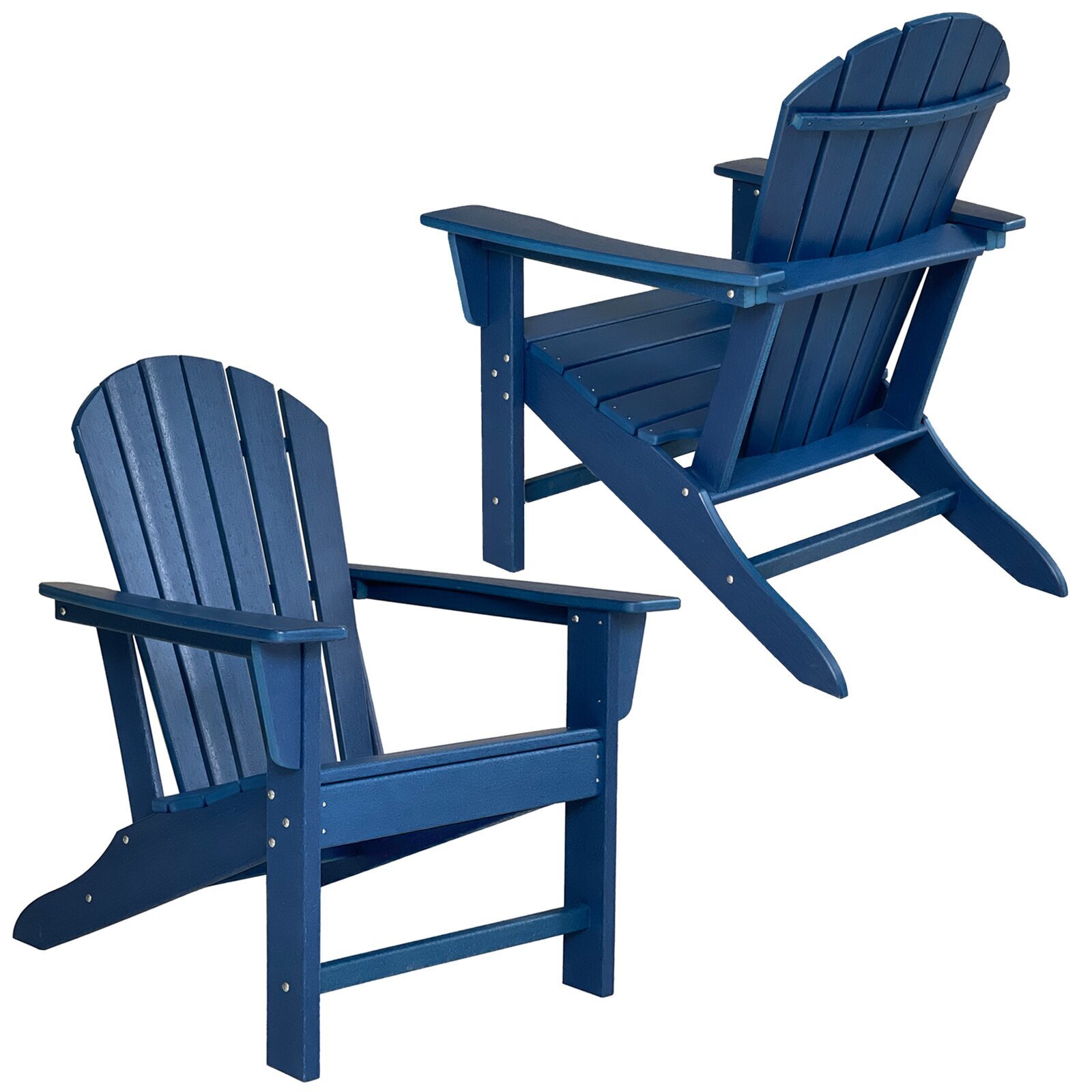 Set of 2 Plastic Adirondack Chairs