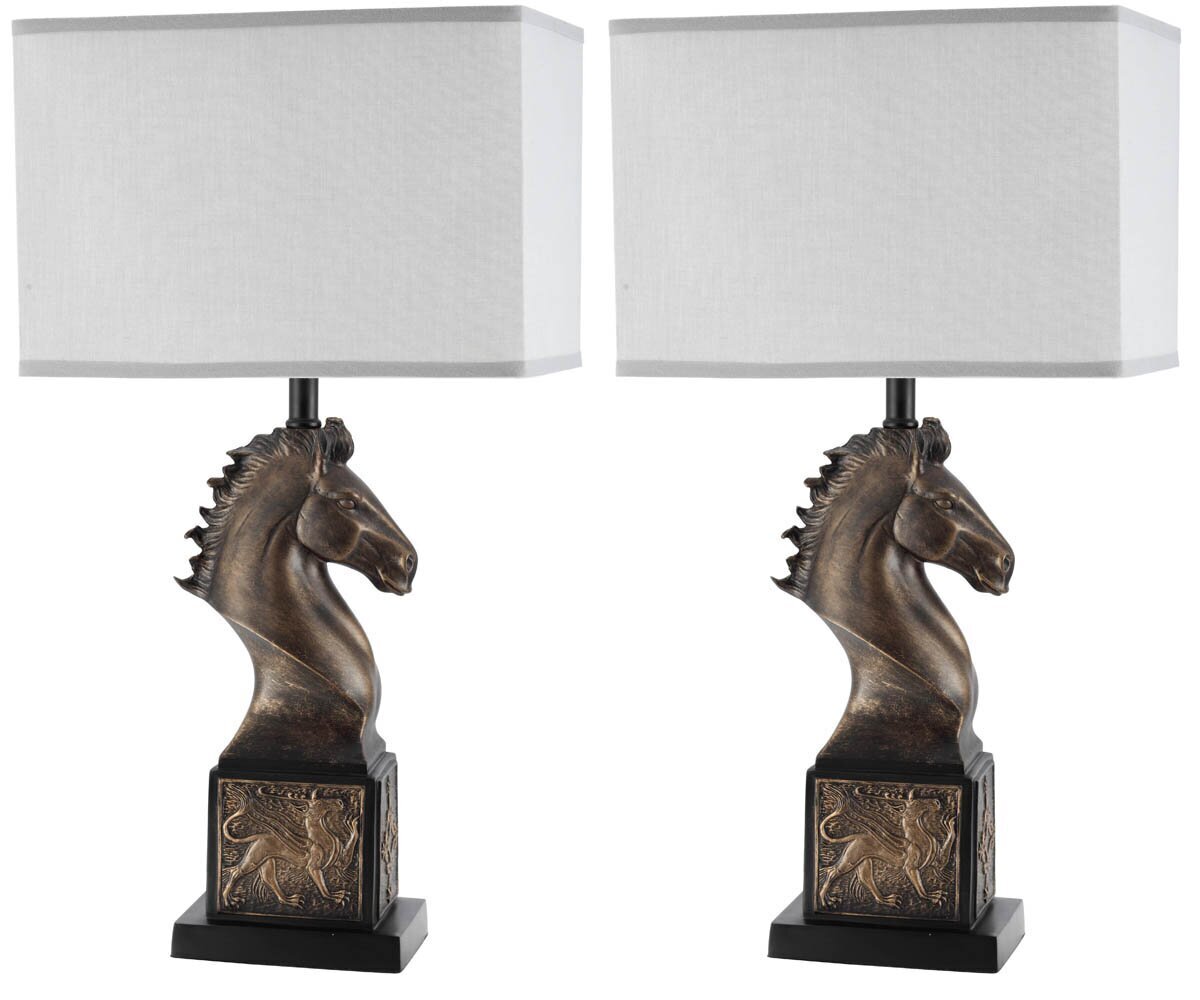 Set of Two Horse Lamps