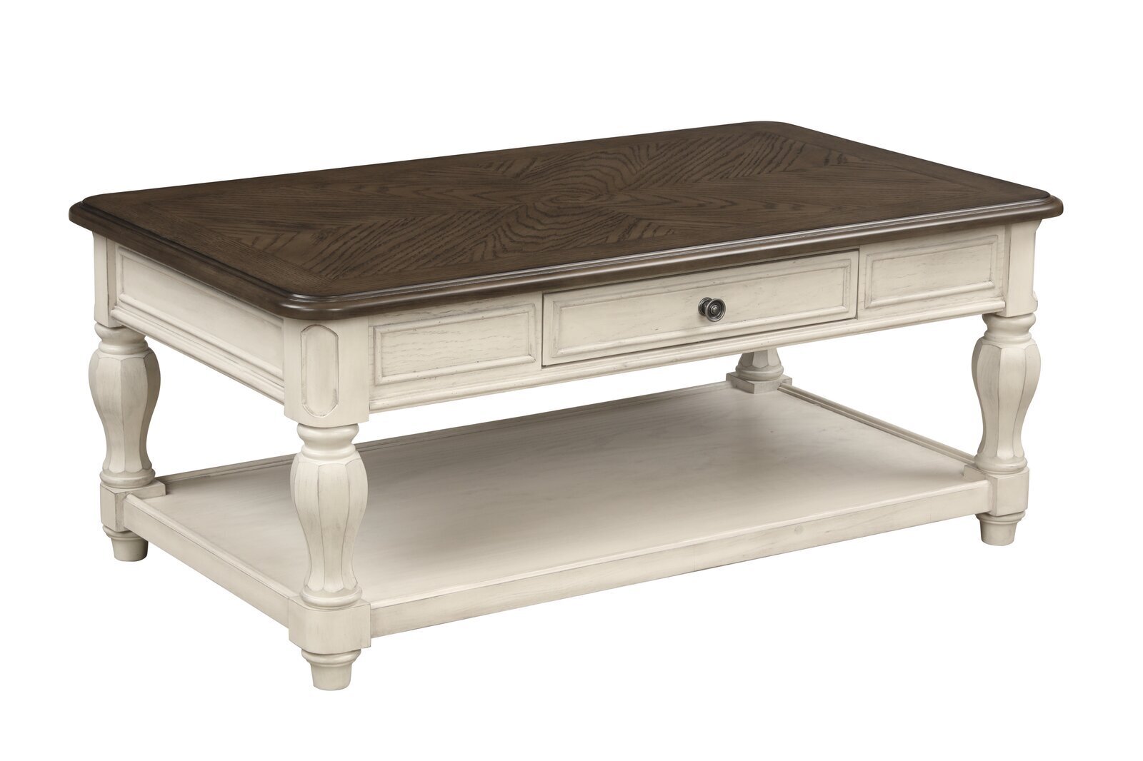 Shabby chic coffee table with storage