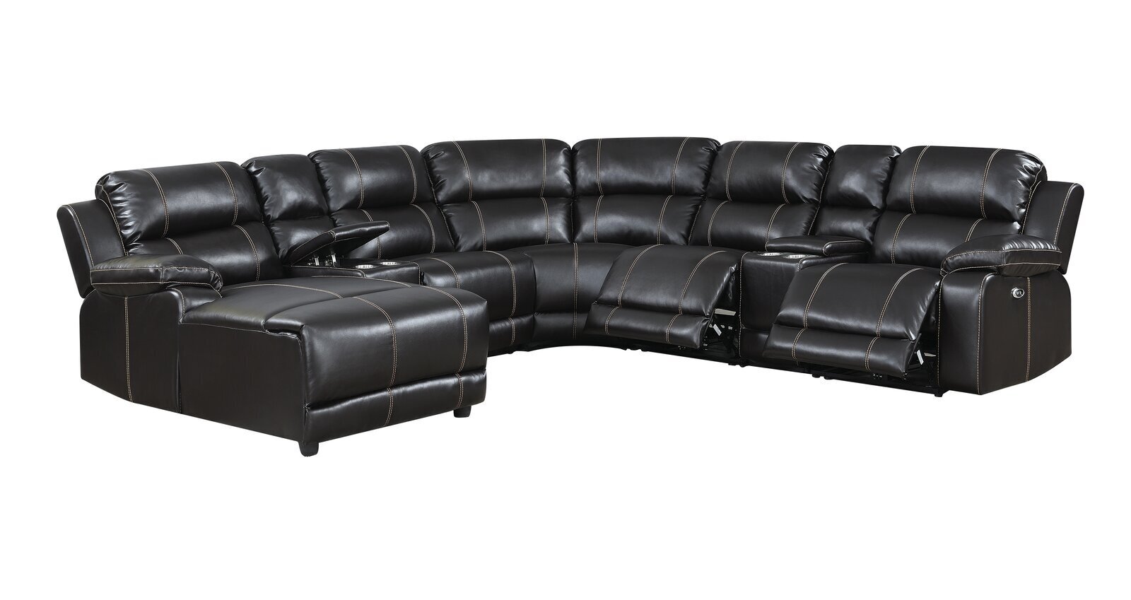 Shiny Modern Recliner Sofa Sectional