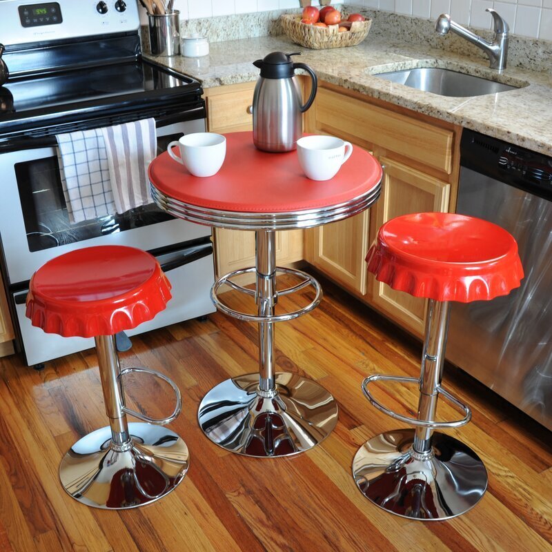 Shiny Soda Shop Table with Chairs