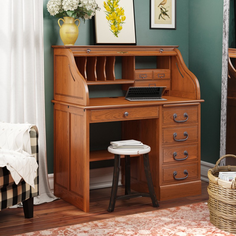 Shortridge Secretary Desk with Hutch