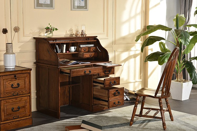 Shortridge Secretary Desk with Hutch