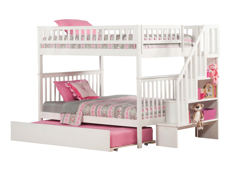 Shyann staircase full over full bunk bed hotsell