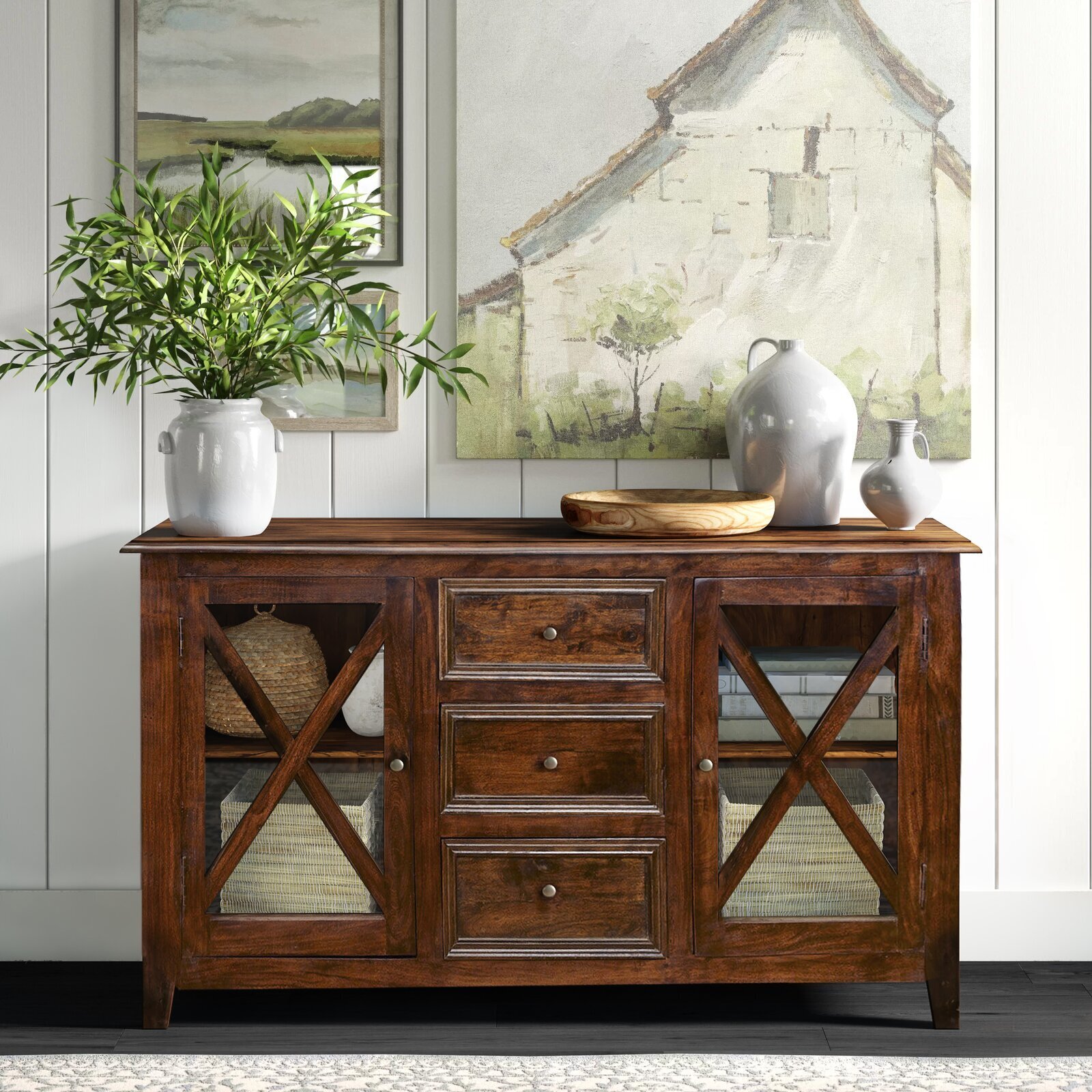 Sideboard buffet in an antique design and different finishes