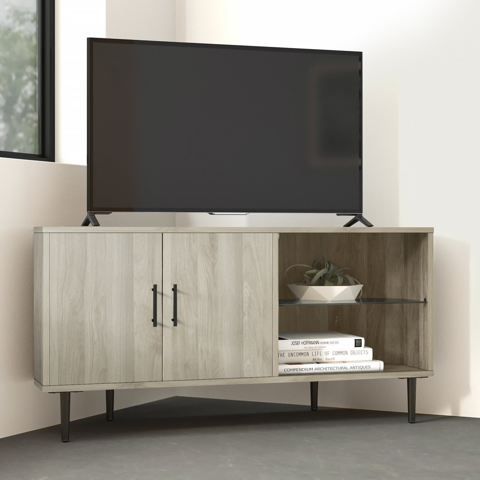 Simple and Sharp Corner TV Stand