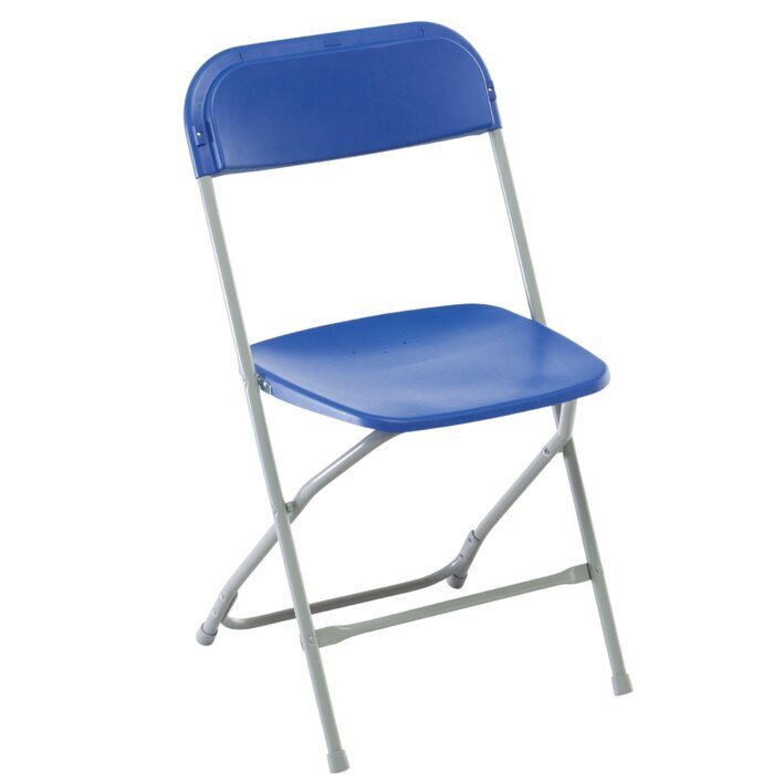 Simple Blue Folding Chair 