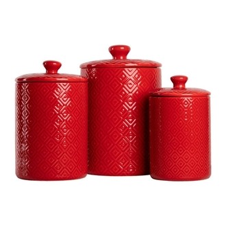 Colored Glass Kitchen Canisters - Foter