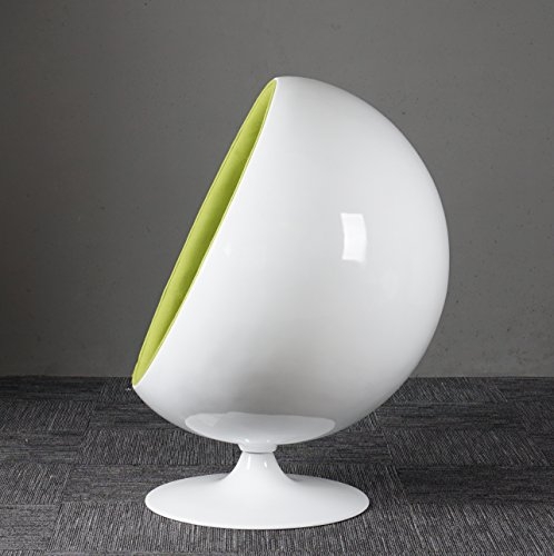 Simple Modern Fashion Style Living Room Ball-Style Fiberglass Chair (Green)