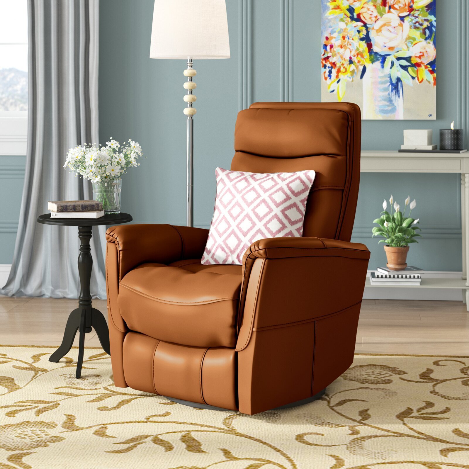 Simple Modern Leather Recliner Chair