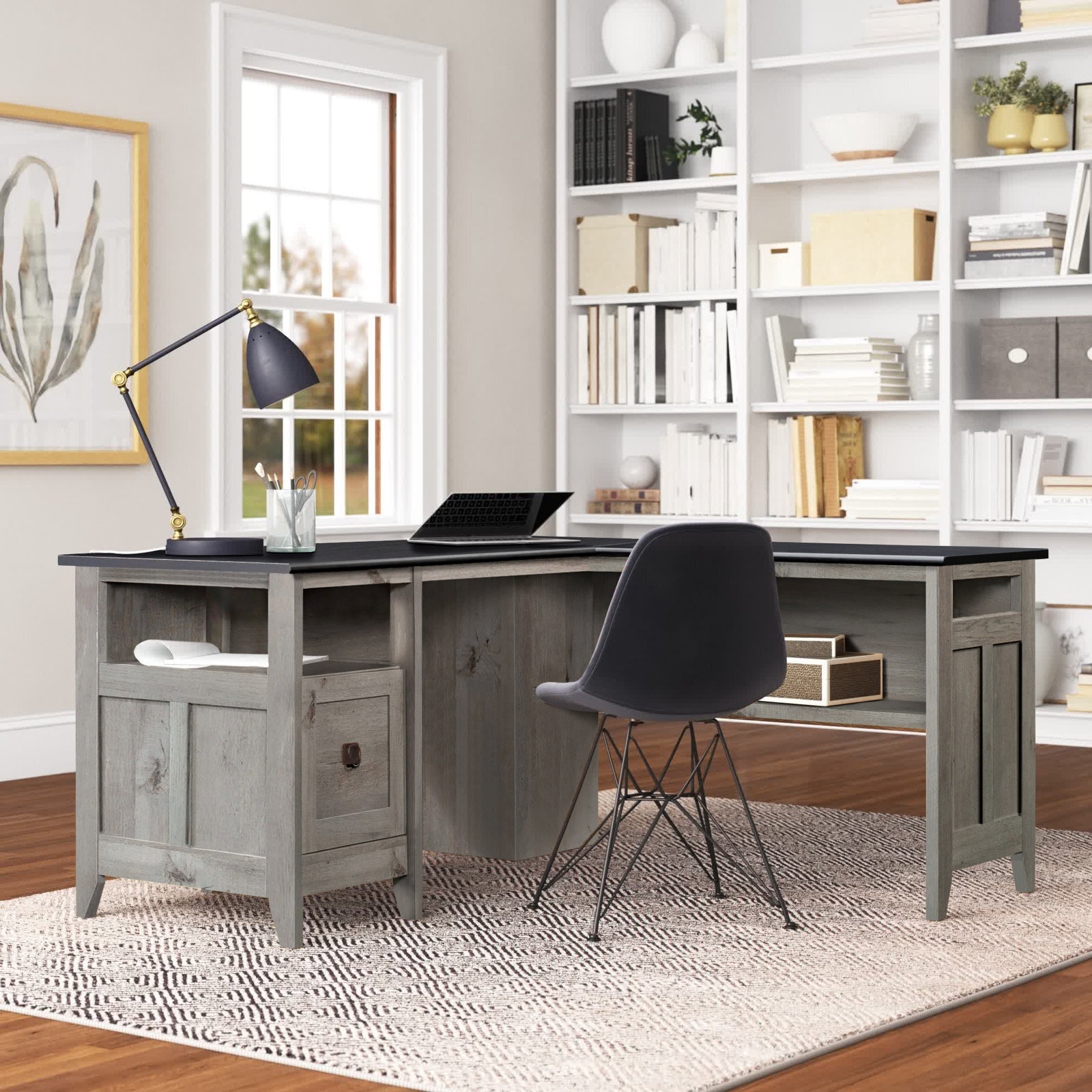 Simple, Stylish L Shaped Executive Desk With Return