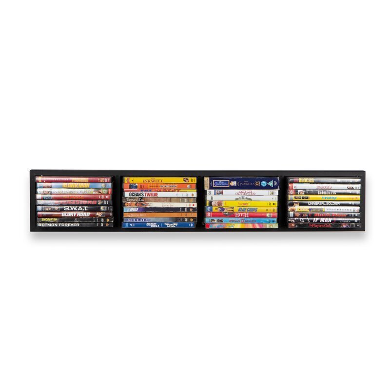 Simple Wall Mounted DVD Storage