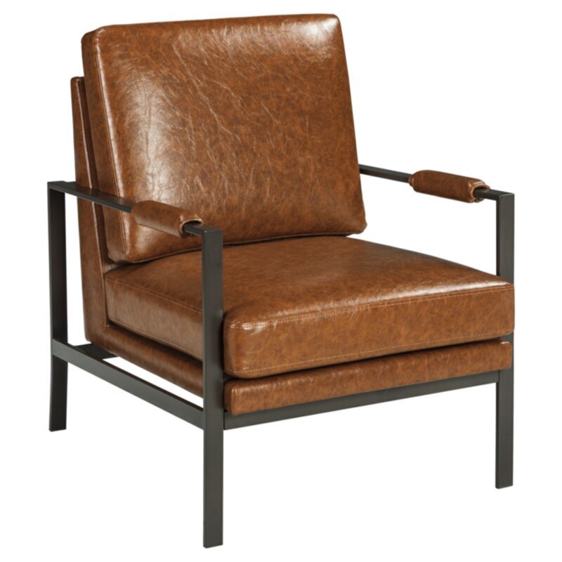 Sleek and Contemporary Leather Armchair