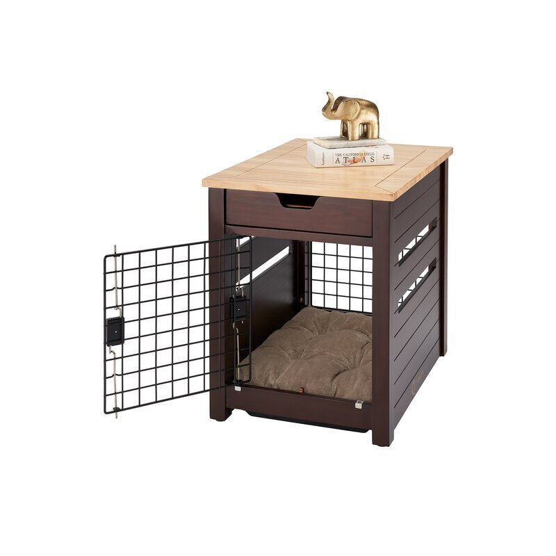 Small Dog Crate Wooden Top