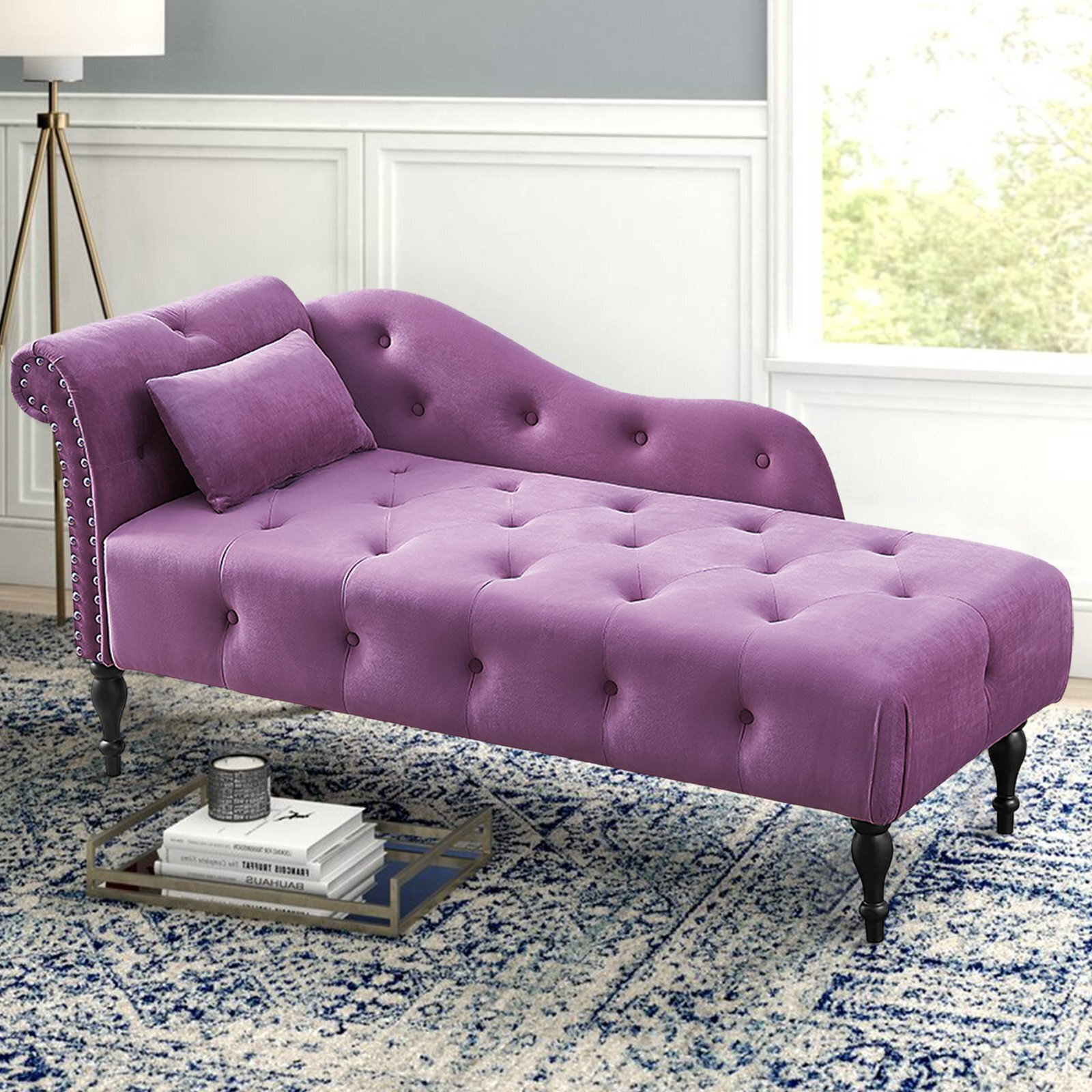 Small Lavender Chaise Lounge