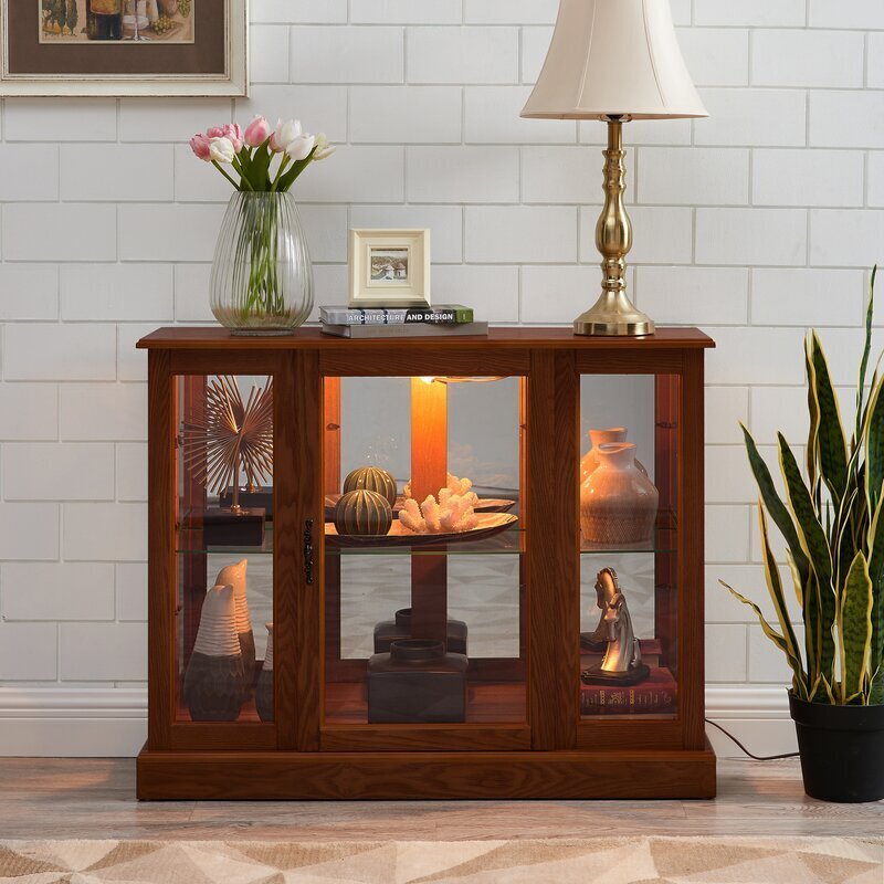 Small Lighted Display Cabinet