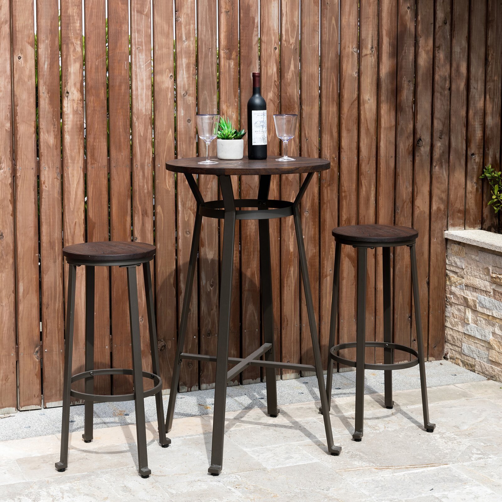 Small Wrought Iron Pub Table