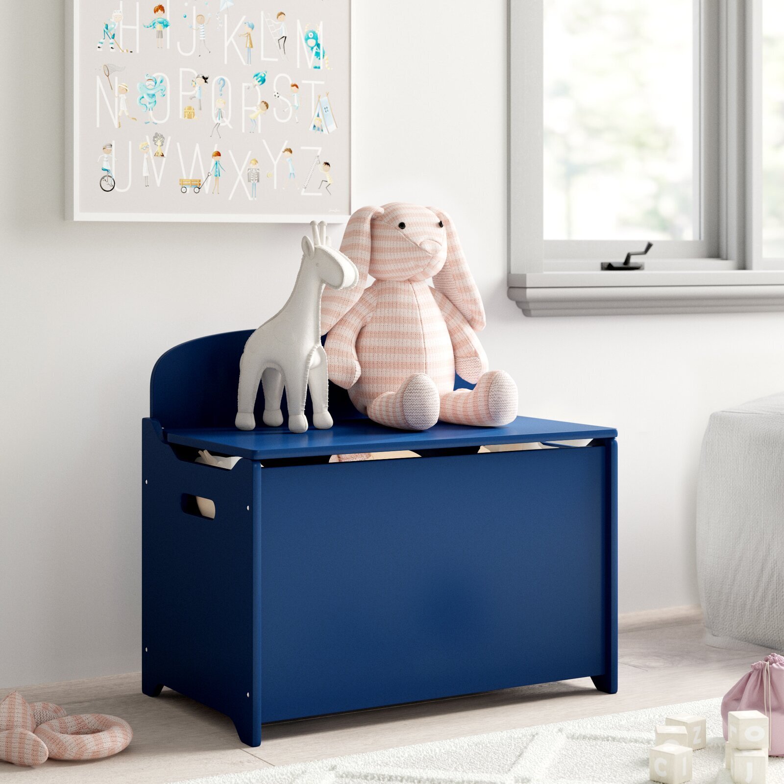 Smooth Solid Wood Toy Box