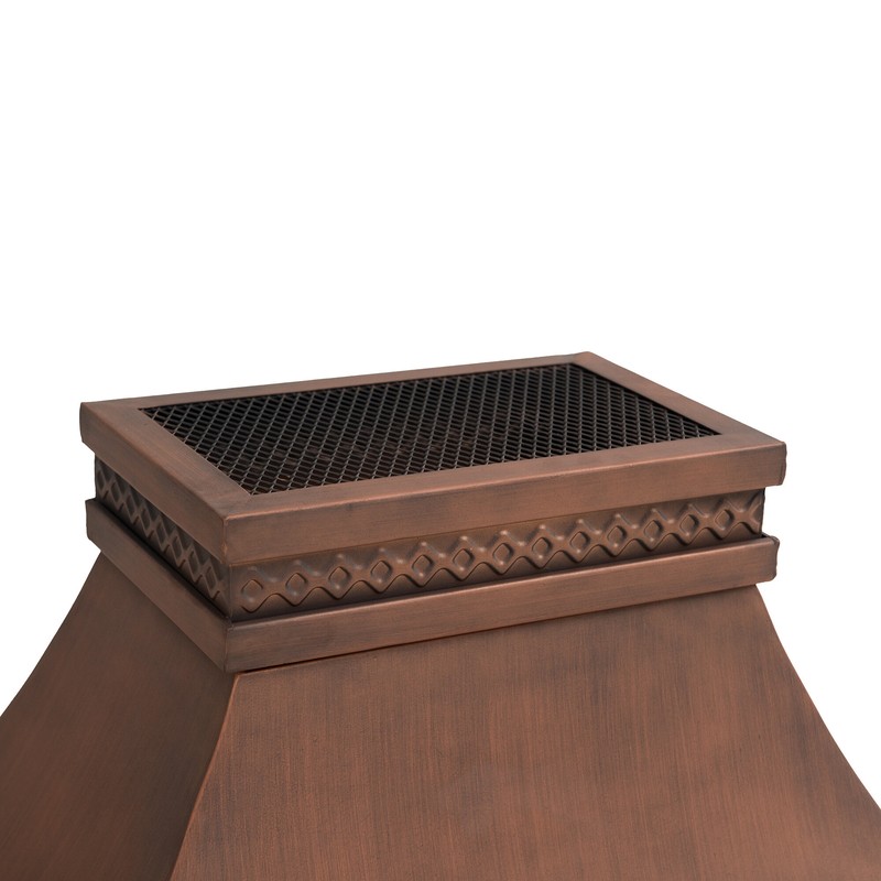Sofie 56.7'' H Clay Outdoor Fireplace