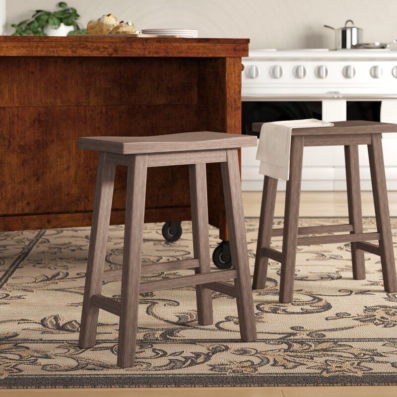 Soft Brown Japanese Style Bar Stools