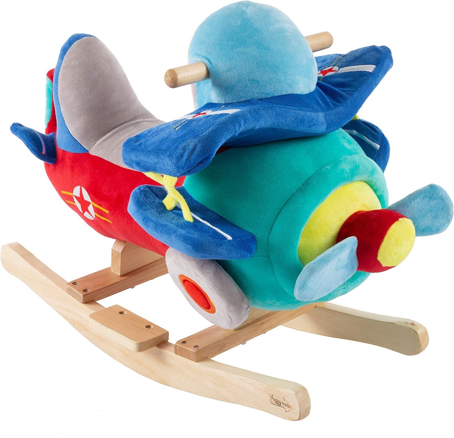 Soft Plush Rocking Airplane Ride On Toy