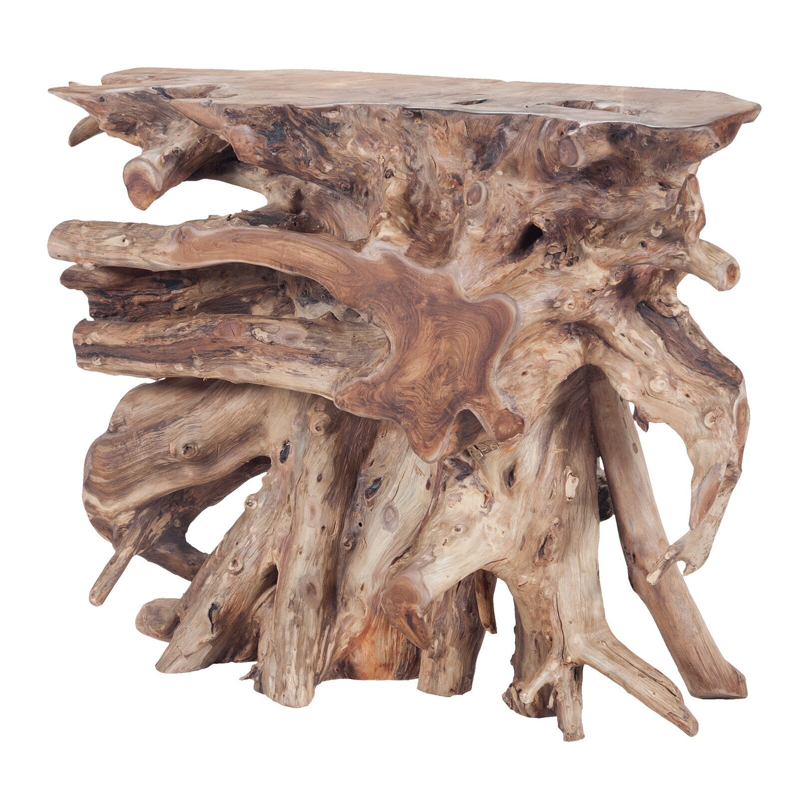 Solid Driftwood Console Table