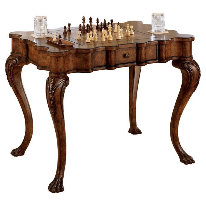 Solid wood antique game table