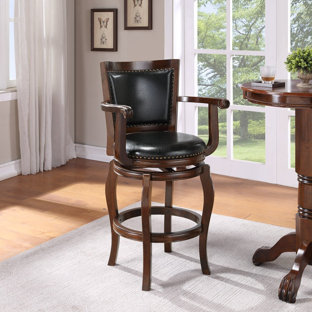 Solid Wood Captains Chair Bar Stool